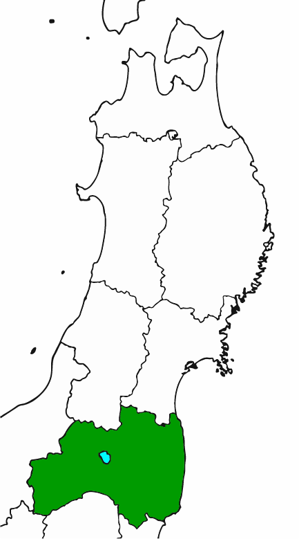 東北の福島県の位置